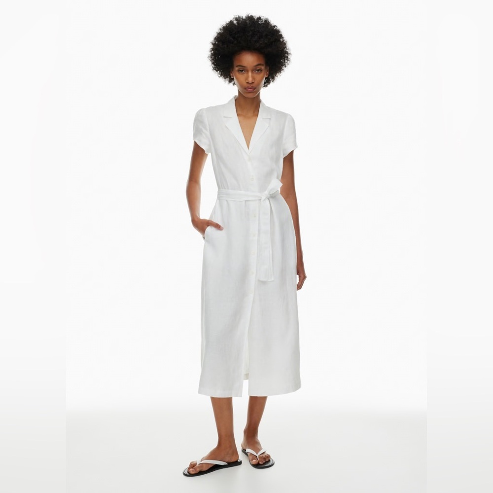 Aritzia Wilfred Shirt Linen Dress